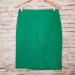 Banana Republic Emerald Green Stretch Pencil Skirt
